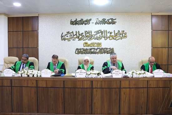 المشاركة في مناقشة رسالة ماجستير في كلية الزراعة بجامعة الأنبار